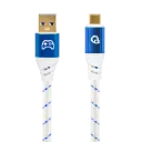 Oehlbach NEW GAME BLUE USB Type-A Type-C 0,75m white