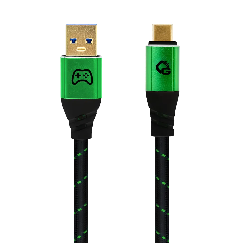 Oehlbach NEW GAME GREEN USB Type-A Type-C 2m black