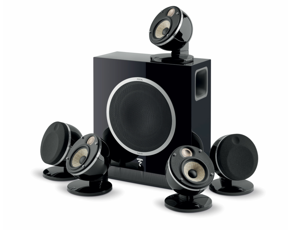 Focal DOME Pack 5.1 FL Black US EU