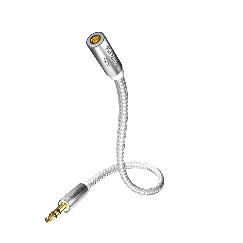 Inakustik Prem II 3.5 mm jack (m > f) and 6.3 mm Adapter - 2 m